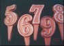 8015 Numbers 6-0 Chocolate Candy Mold